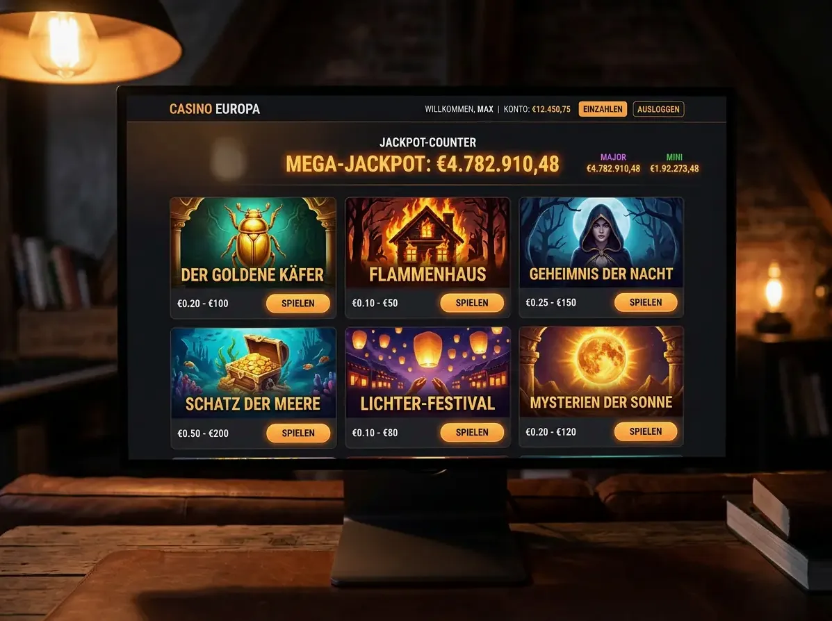 Pandido — Spielsaal und Angebot